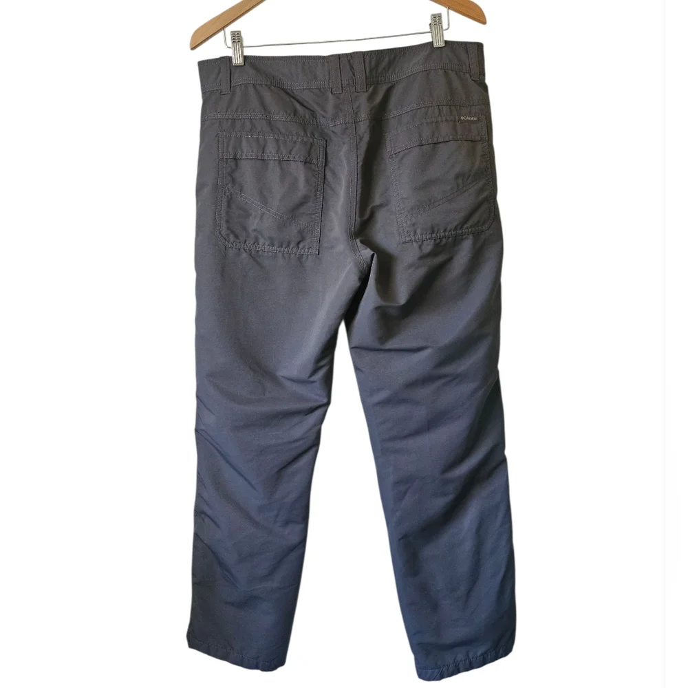 Columbia Men's South Canyon Omni-Tech Gray Waterproof Rain Hiking Pants, 38W×34L